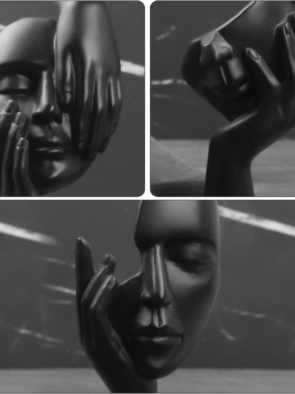 3 Pcs Thinker Statue,Modern Home Resin Sculptures,Collectible Figurines for Home - Picture 7 of 7